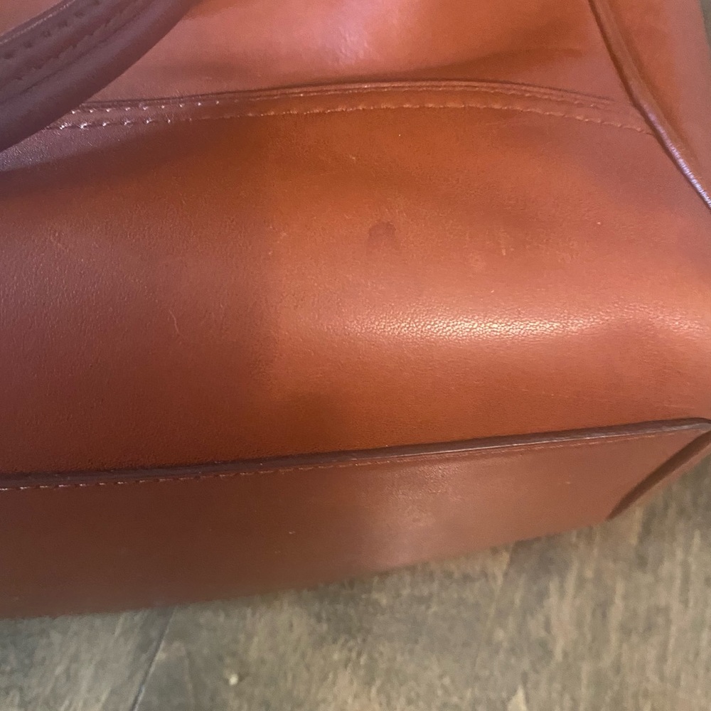 COACH Legacy Cognac Leather Handbag - Picture 9 of 17